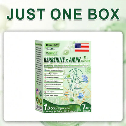 ✅RISARISA® 𝐌𝐨𝐫𝐢𝐧𝐠𝐚 × 𝐁𝐞𝐫𝐛𝐞𝐫𝐢𝐧𝐞 × 𝐀𝐌𝐏𝐊 𝟖-𝐁𝐞𝐧𝐞𝐟𝐢𝐭 𝐒𝐥𝐢𝐦𝐦𝐢𝐧𝐠 & 𝐌𝐞𝐭𝐚𝐛𝐨𝐥𝐢𝐜 𝐍𝐚𝐧𝐨 𝐌𝐢𝐜𝐫𝐨𝐧𝐞𝐞𝐝𝐥𝐞 𝐏𝐚𝐭𝐜𝐡🇺🇸(𝐉𝐮𝐬𝐭 𝐨𝐧𝐜𝐞 𝐚 𝐝𝐚𝐲, 𝐯𝐢𝐬𝐢𝐛𝐥𝐞 𝐜𝐡𝐚𝐧𝐠𝐞𝐬 𝐢𝐧 𝟕 𝐝𝐚𝐲𝐬） ✅ 𝐅𝐨𝐫 𝐨𝐛𝐞𝐬𝐢𝐭𝐲, 𝐋𝐨𝐨𝐬𝐞 𝐒𝐤𝐢𝐧,𝐝𝐢𝐚𝐛𝐞𝐭𝐞𝐬, 𝐬𝐥𝐞𝐞𝐩 𝐚𝐩𝐧𝐞𝐚, 𝐣𝐨𝐢𝐧𝐭 𝐢𝐬𝐬𝐮𝐞𝐬, 𝐚𝐧𝐝 𝐦𝐨𝐫𝐞 ⭐