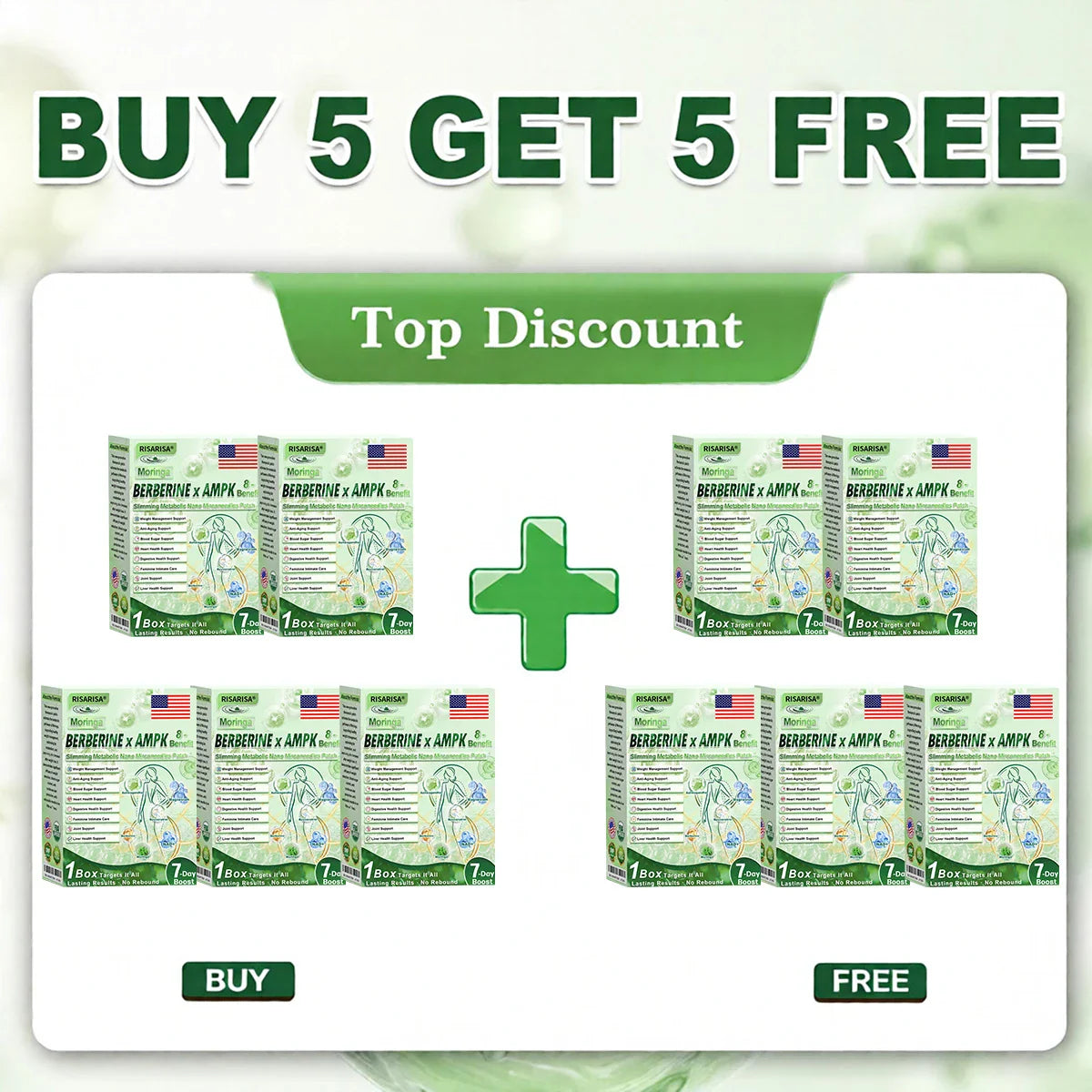 ✅RISARISA® 𝐌𝐨𝐫𝐢𝐧𝐠𝐚 × 𝐁𝐞𝐫𝐛𝐞𝐫𝐢𝐧𝐞 × 𝐀𝐌𝐏𝐊 𝟖-𝐁𝐞𝐧𝐞𝐟𝐢𝐭 𝐒𝐥𝐢𝐦𝐦𝐢𝐧𝐠 & 𝐌𝐞𝐭𝐚𝐛𝐨𝐥𝐢𝐜 𝐍𝐚𝐧𝐨 𝐌𝐢𝐜𝐫𝐨𝐧𝐞𝐞𝐝𝐥𝐞 𝐏𝐚𝐭𝐜𝐡🇺🇸(𝐉𝐮𝐬𝐭 𝐨𝐧𝐜𝐞 𝐚 𝐝𝐚𝐲, 𝐯𝐢𝐬𝐢𝐛𝐥𝐞 𝐜𝐡𝐚𝐧𝐠𝐞𝐬 𝐢𝐧 𝟕 𝐝𝐚𝐲𝐬） ✅ 𝐅𝐨𝐫 𝐨𝐛𝐞𝐬𝐢𝐭𝐲, 𝐋𝐨𝐨𝐬𝐞 𝐒𝐤𝐢𝐧,𝐝𝐢𝐚𝐛𝐞𝐭𝐞𝐬, 𝐬𝐥𝐞𝐞𝐩 𝐚𝐩𝐧𝐞𝐚, 𝐣𝐨𝐢𝐧𝐭 𝐢𝐬𝐬𝐮𝐞𝐬, 𝐚𝐧𝐝 𝐦𝐨𝐫𝐞 ⭐