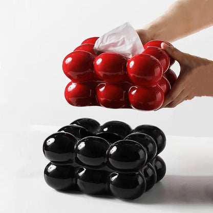 Ceramic Tissue Box Cotton Candy Drawer Napkin Carton Paper Towel Holder Drawer Tray Household Storage Dining Table Tissue Box - ADFIRE