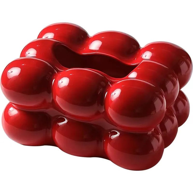 Ceramic Tissue Box Cotton Candy Drawer Napkin Carton Paper Towel Holder Drawer Tray Household Storage Dining Table Tissue Box - ADFIRE