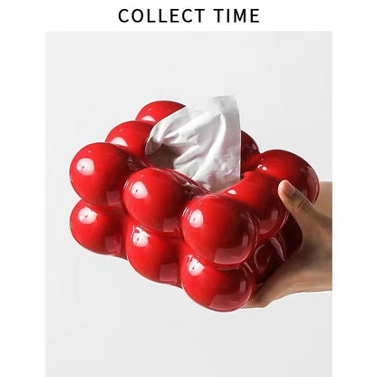 Ceramic Tissue Box Cotton Candy Drawer Napkin Carton Paper Towel Holder Drawer Tray Household Storage Dining Table Tissue Box - ADFIRE