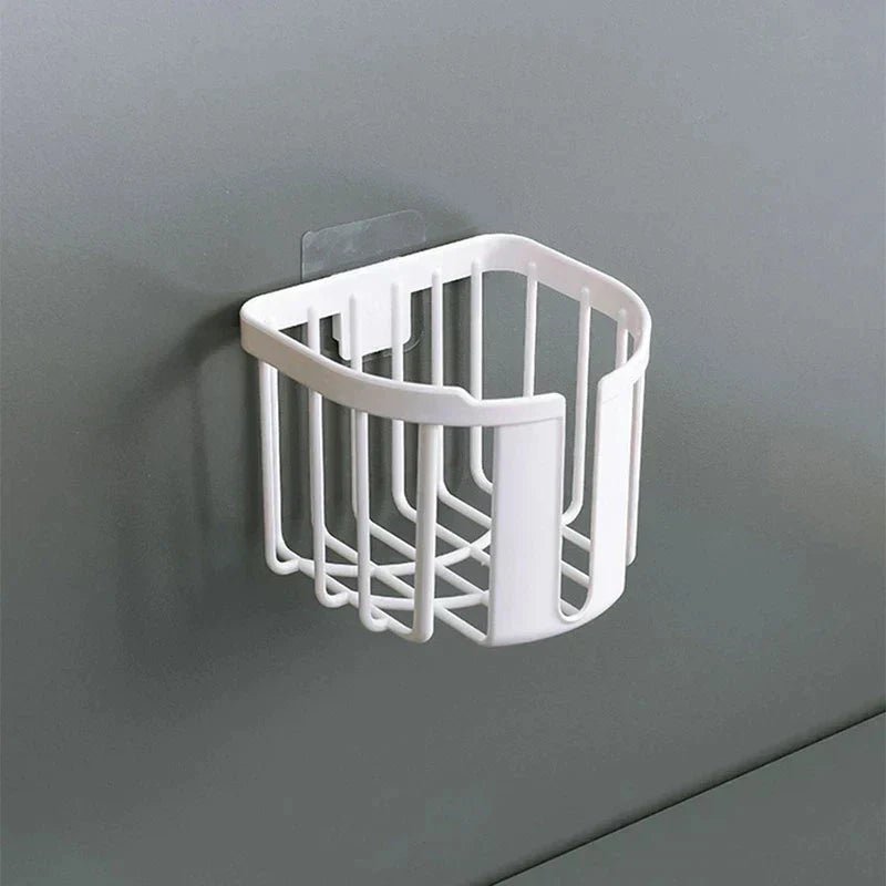 Punch - Free Toilet Paper Shelf Bathroom Kitchen Tissue Box Wall - Mounted Sticky Paper Storage Box Toilet Paper Holder Roll Paper - ADFIRE