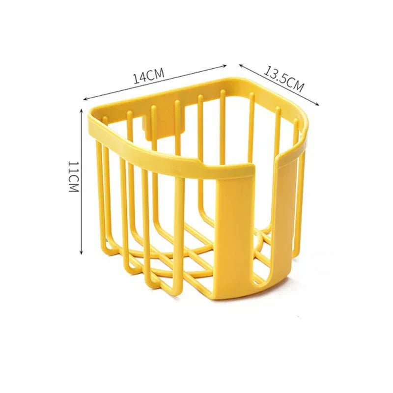 Punch - Free Toilet Paper Shelf Bathroom Kitchen Tissue Box Wall - Mounted Sticky Paper Storage Box Toilet Paper Holder Roll Paper - ADFIRE