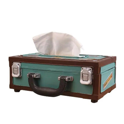 Retro Radio Shape Tissue Paper Box Napkin Storage Box Container Paper Towel Holder Paper Towel Holder Case for Home Bar Office - ADFIRE